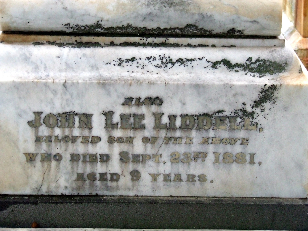 Headstones: LIDDELL: Meehan Family History